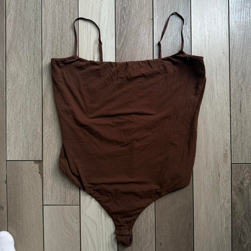Brown aritzia skims bodysuit bodysuit